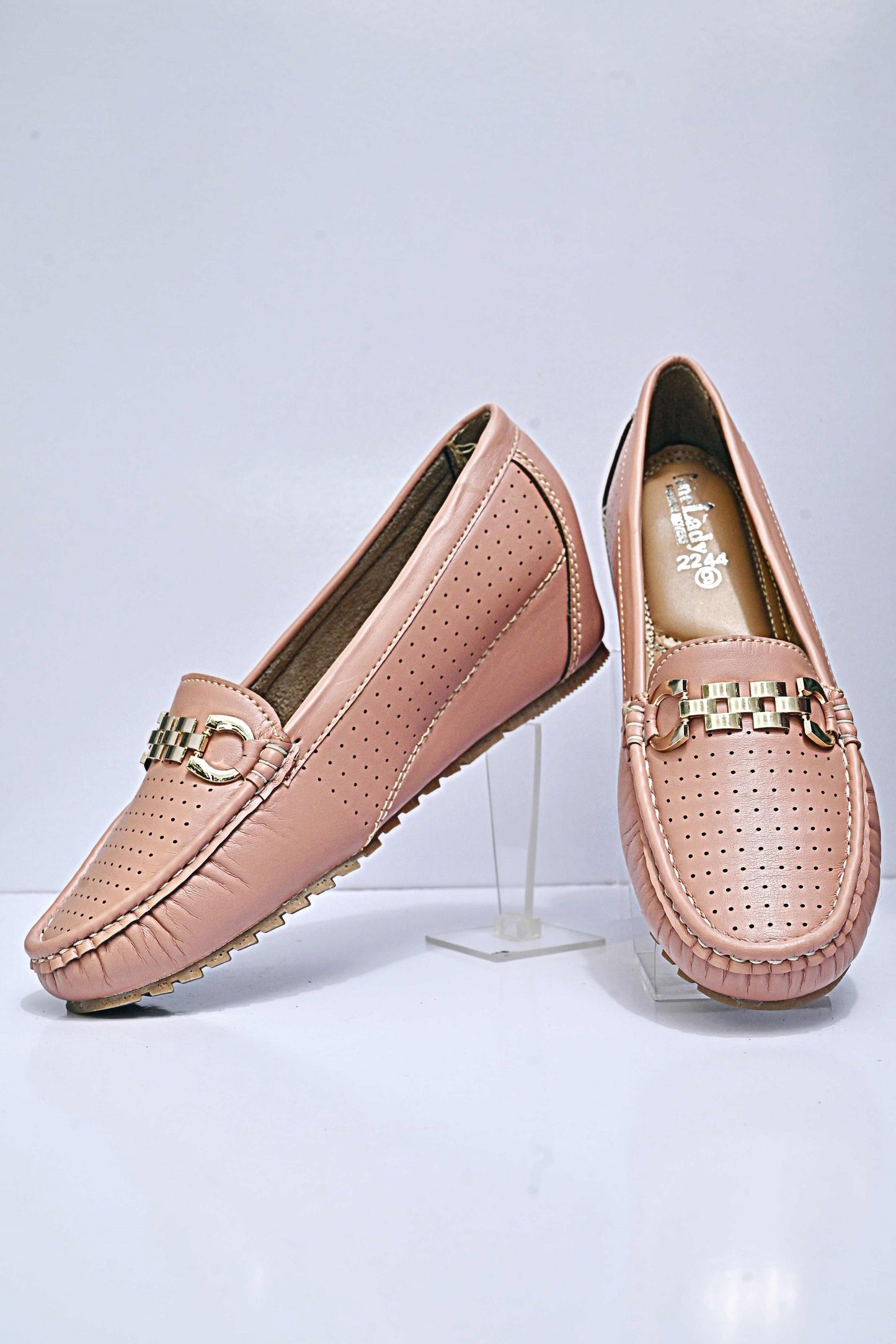 Womens Pink Loafers DX 12