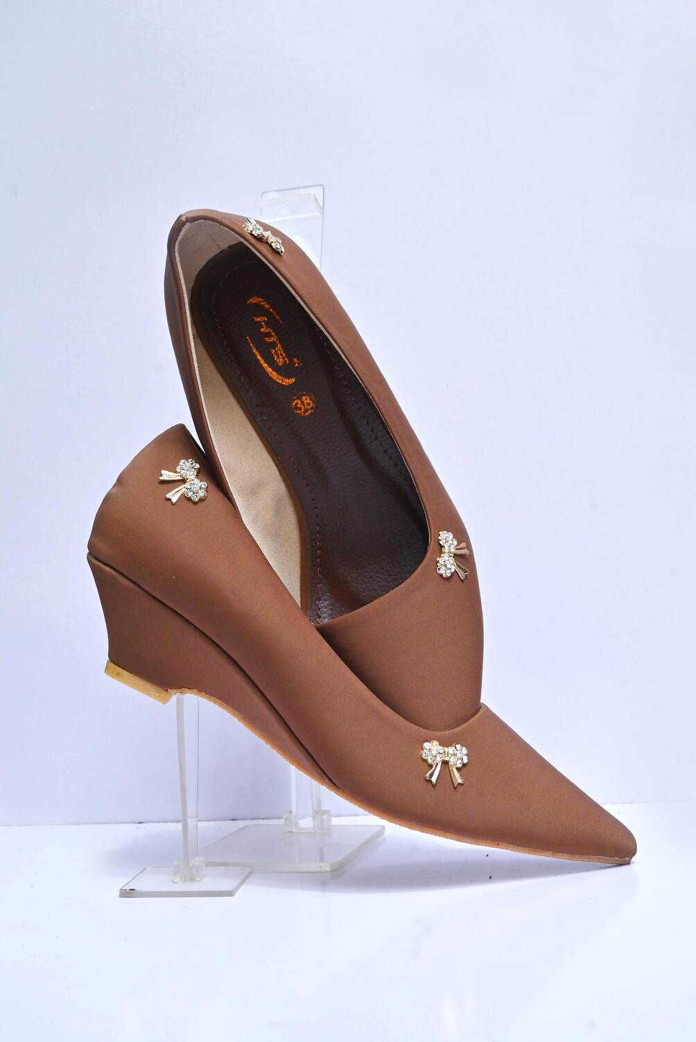 Womens Satin Flat Shoes DX 30