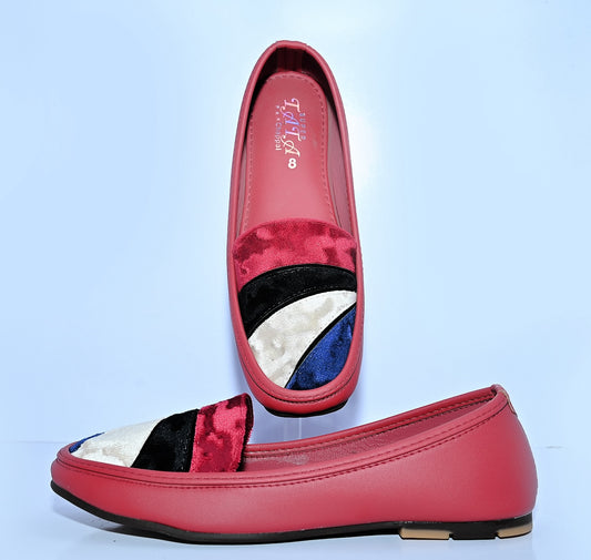 Beautiful velvet patterned loafers DX 99