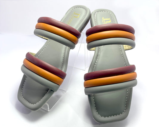 Women Summer Strips Slides DX100