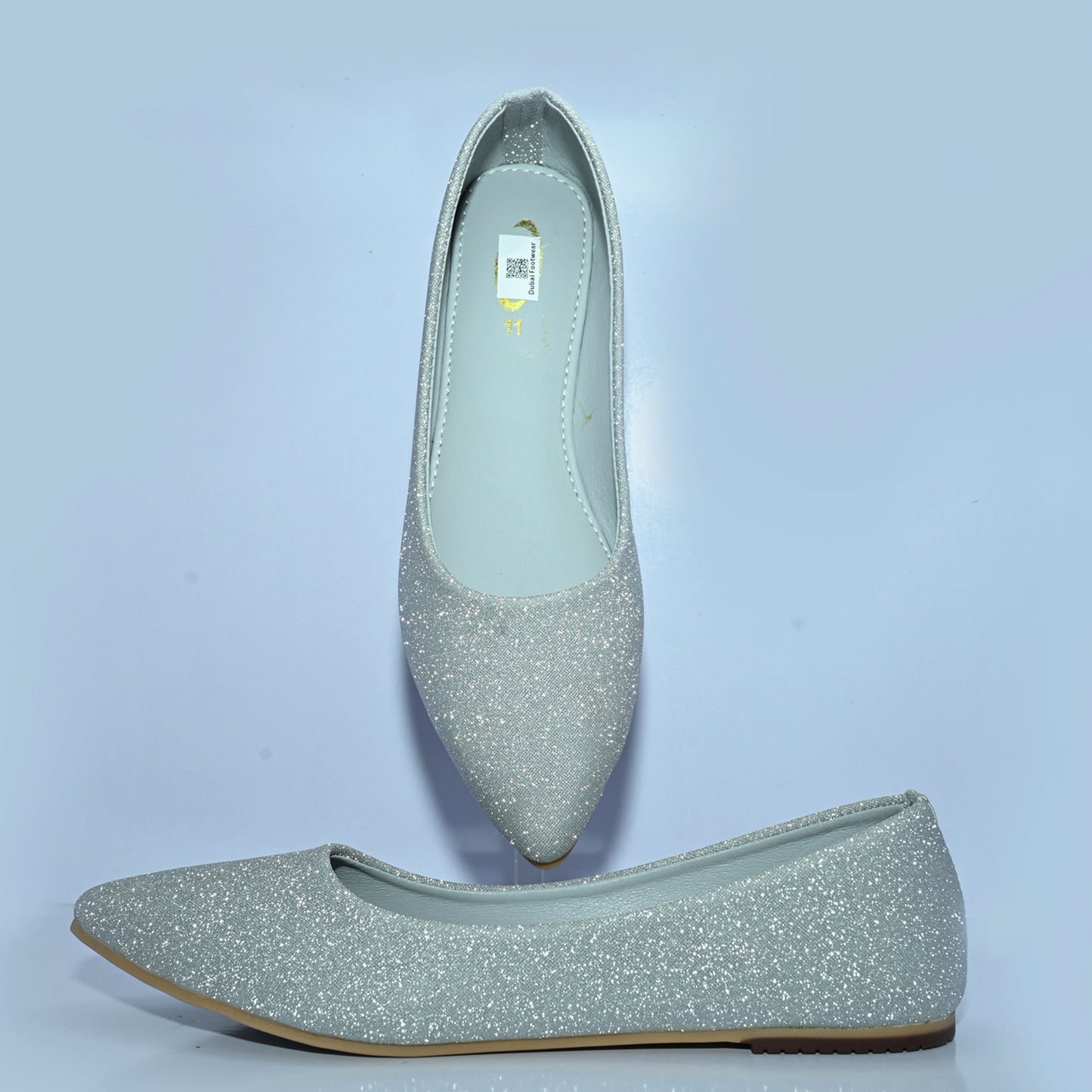 Women's Shoes Glittery Gorgeous Wedding Point Toe Slip-On DX 108