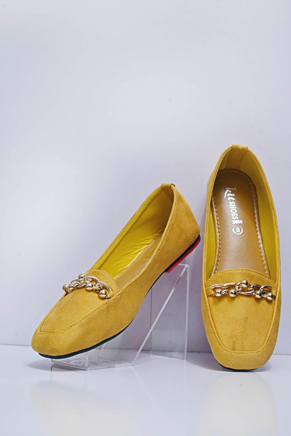 Gold Link Chain Loafers DX 21