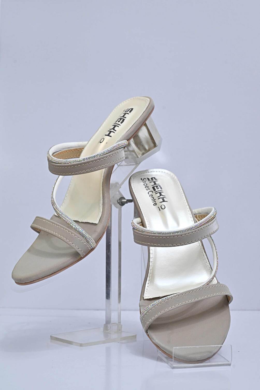 Sparkel Silver Straps heels DX 28