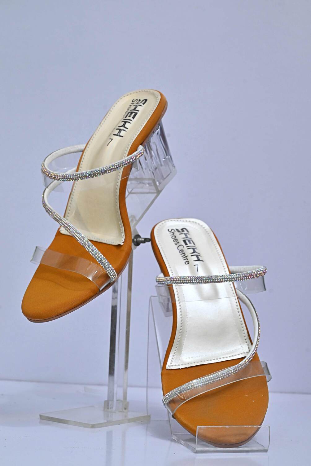 Sparkel Silver Straps heels DX 28