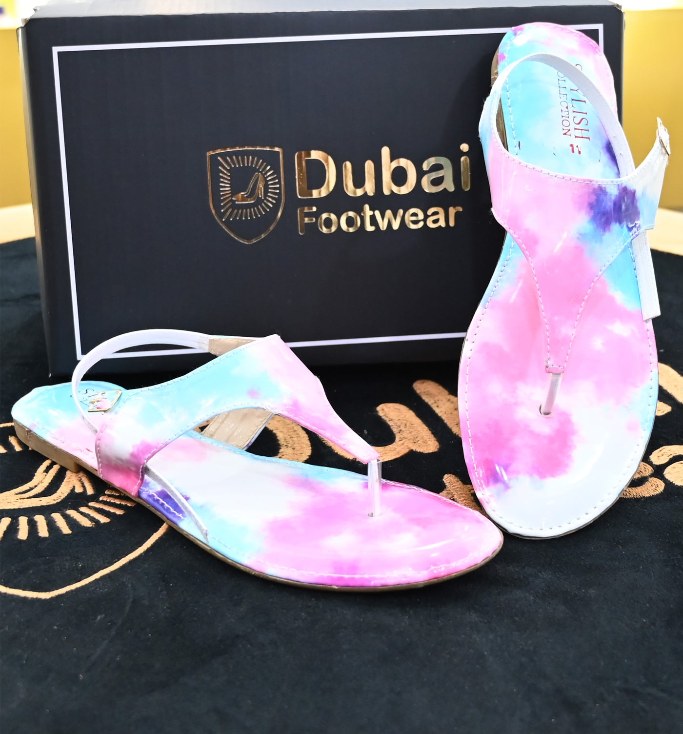 Tie Dye Ankle Strappy Sandals DX 60